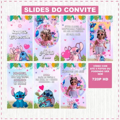 Convite Animado Stitch