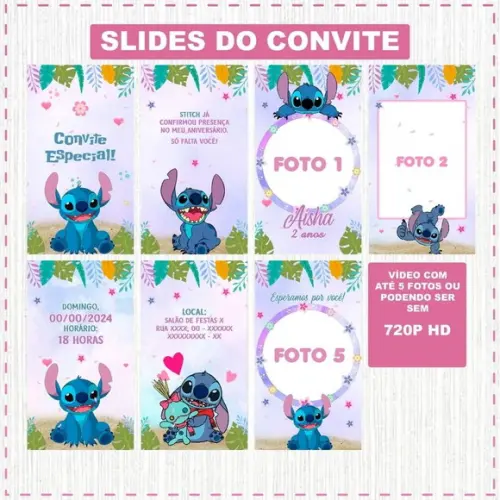 Convite Animado Stitch