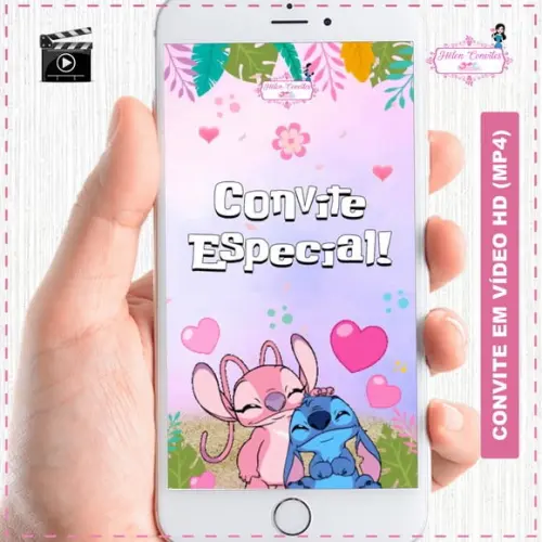 Convite Animado Stitch