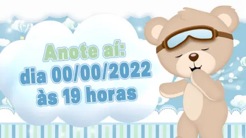Convite Animado Ursinho Baloeiro