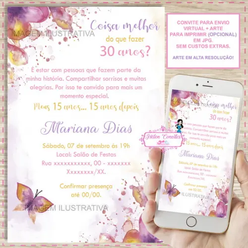 Convite Digital 30 Anos