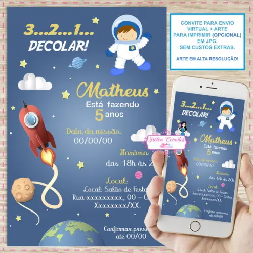 Convite Digital Astronauta