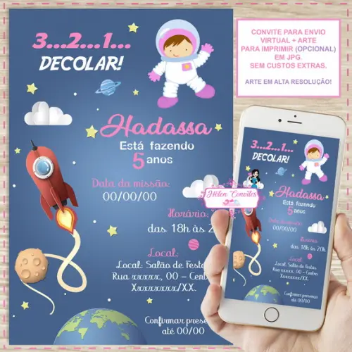 Convite Digital Astronauta
