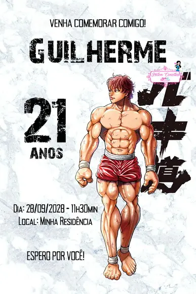 Convite Digital Baki The Grappler