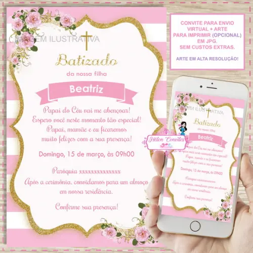 Convite Digital Batizado