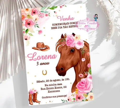 Convite Digital Boiadeira ou Country