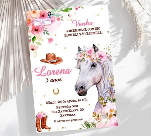 Convite Digital Boiadeira ou Country