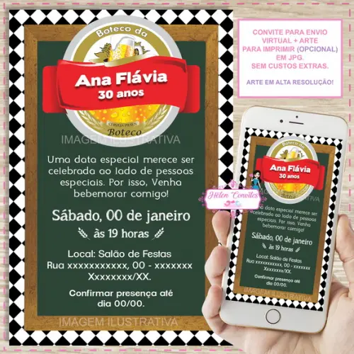 Convite Digital Boteco