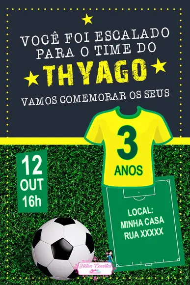 Convite Digital Futebol
