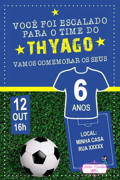 Convite Digital Futebol