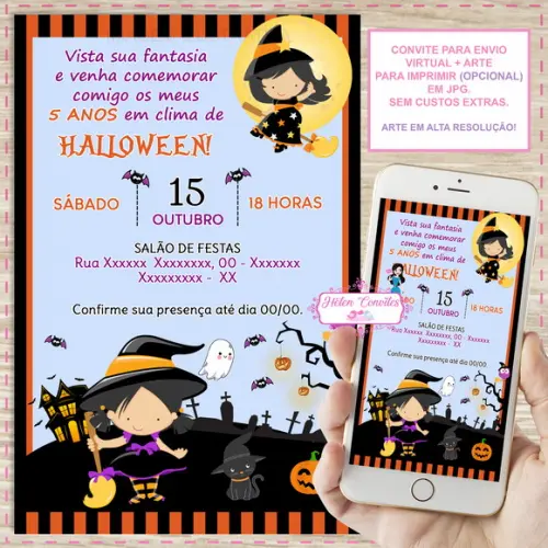 Convite Digital Halloween
