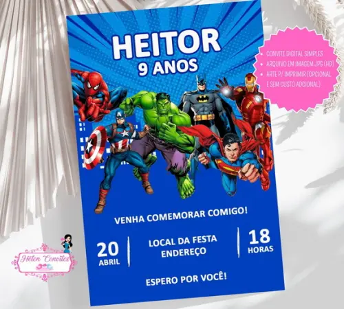 Convite Digital Herois