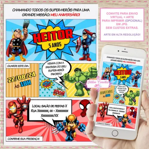 Convite Digital Herois