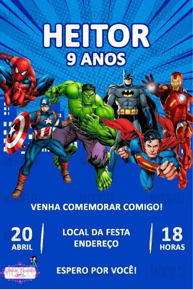 Convite Digital Herois