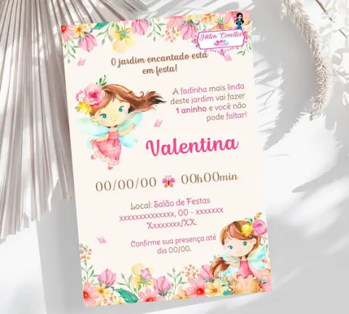Convite Digital Jardim das Fadas