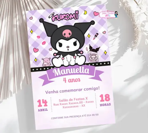 Convite Digital Kuromi
