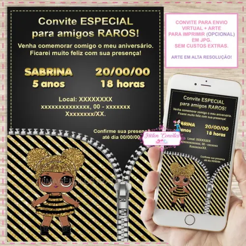 Convite Digital Lol Surprise