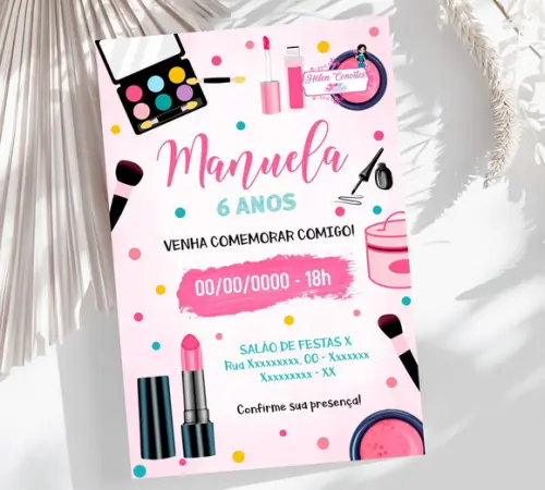 Convite Digital Maquiagem