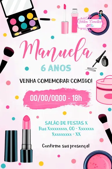 Convite Digital Maquiagem