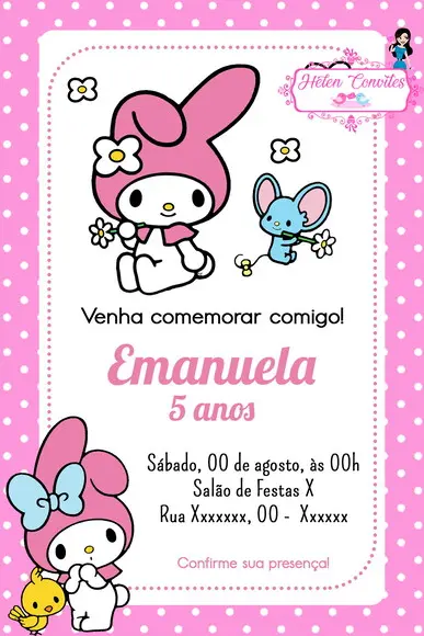 Convite Digital My Melody