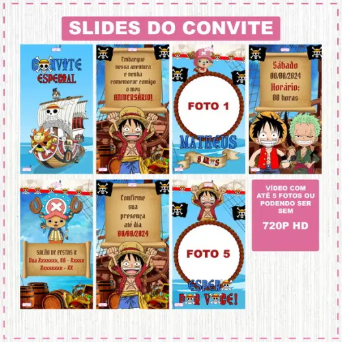Convite Digital One Piece