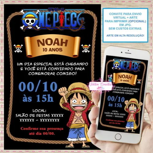 Convite Digital One Piece