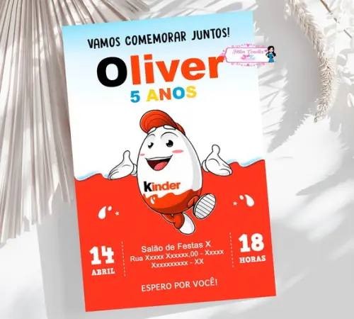 Convite Digital Ovo Kinder