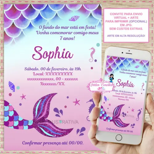 Convite Digital Sereia