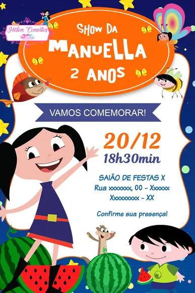 Convite Digital Show da Luna