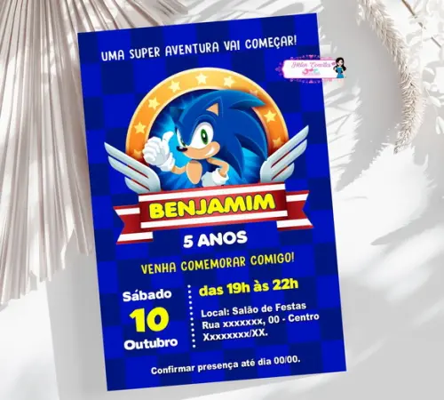 Convite Digital Sonic