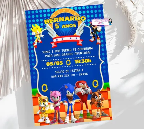 Convite Digital Sonic