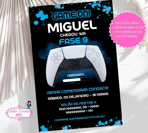 Convite Digital Video Game