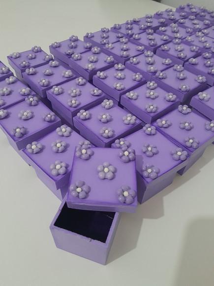 10 Caixas em mdf para Lembrancinhas Decorada 5x5x5