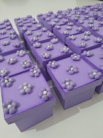 10 Caixas em mdf para Lembrancinhas Decorada 5x5x5