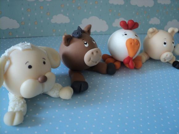 Apliques Lembrancinhas Animais da Fazenda