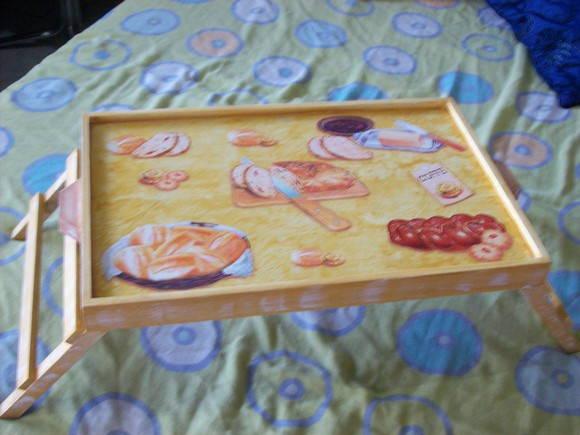 Bandeja de Cama em mdf Decorada