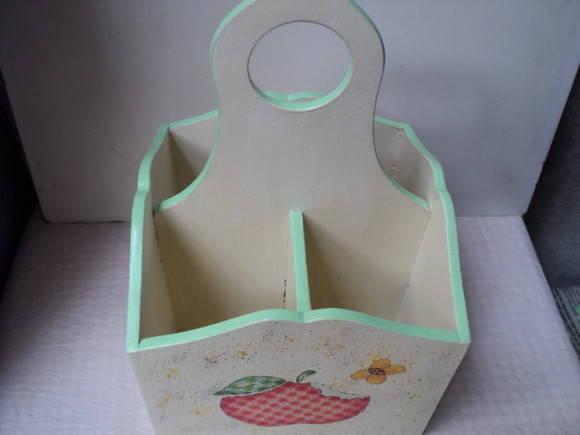 Kit Cozinha Organizadores Porta Talheres e Guardanapos