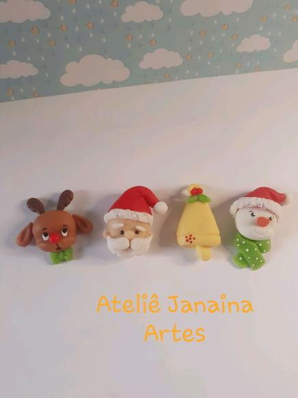 Kit de 5 Apliques para Laço de Natal