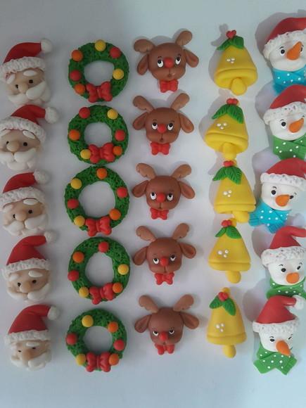 Kit de 5 Apliques para Laço de Natal
