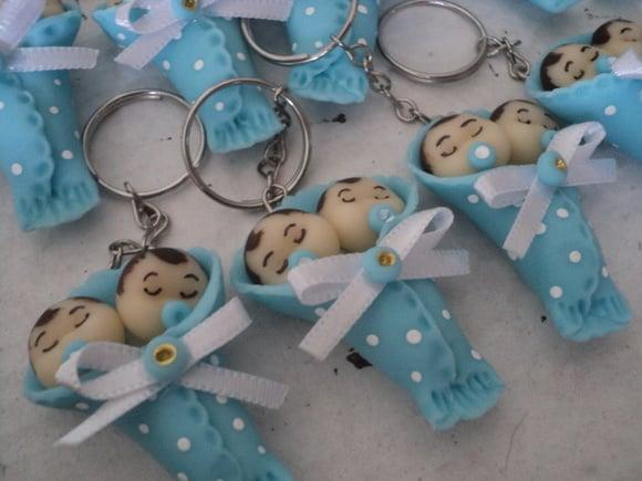 Lembrancinha Bebê Gêmeos na Mantinha