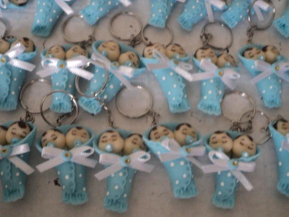 Lembrancinha Bebê Gêmeos na Mantinha