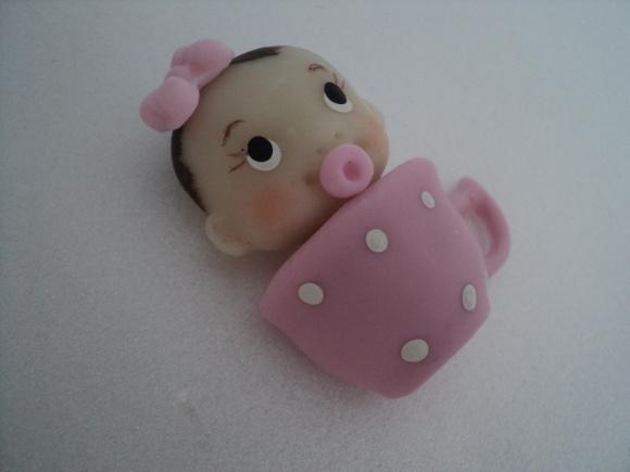 Lembrancinha Chá de Bebê Menina Imã