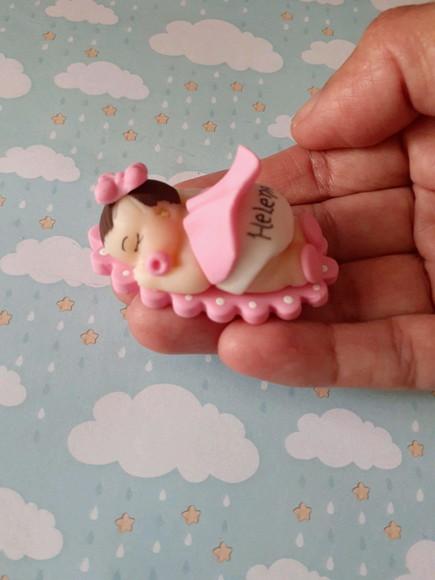 Lembrancinha de Maternidade Bebê Menina Imã