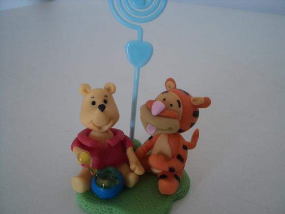 Lembrancinha Infantil Tigrão e Pooh Porta Recados