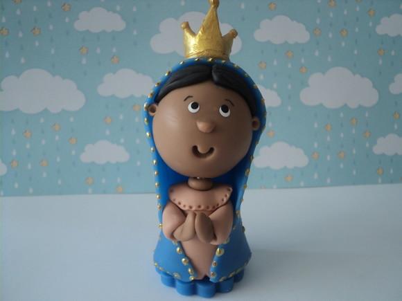 Lembrancinha Nossa Senhora Aparecida em Biscuit