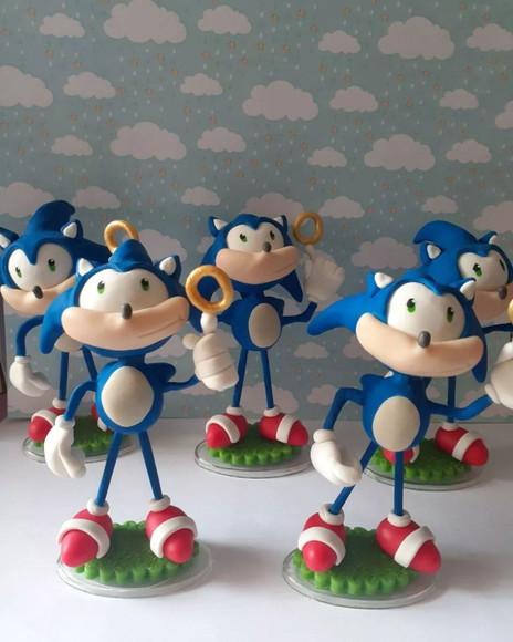 Lembrancinha Sonic em Biscuit
