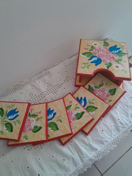 Porta Copos em mdf Decorado