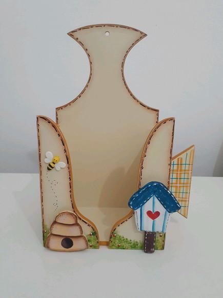 Porta Ferro em mdf Decorado