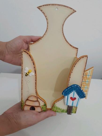 Porta Ferro em mdf Decorado