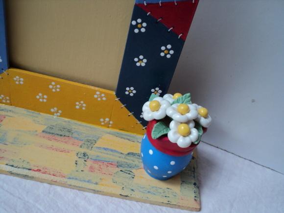Porta Retrato Decorado com Pintura Patchwork
